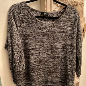Ana Black and White Knit Sweater